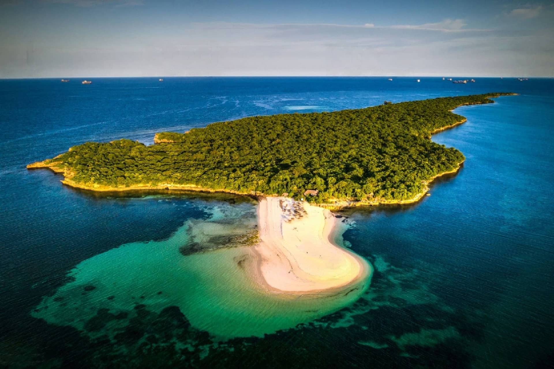 Bongoyo Island Marine Reserve – Bongoyo Island Aerial View Tanzania